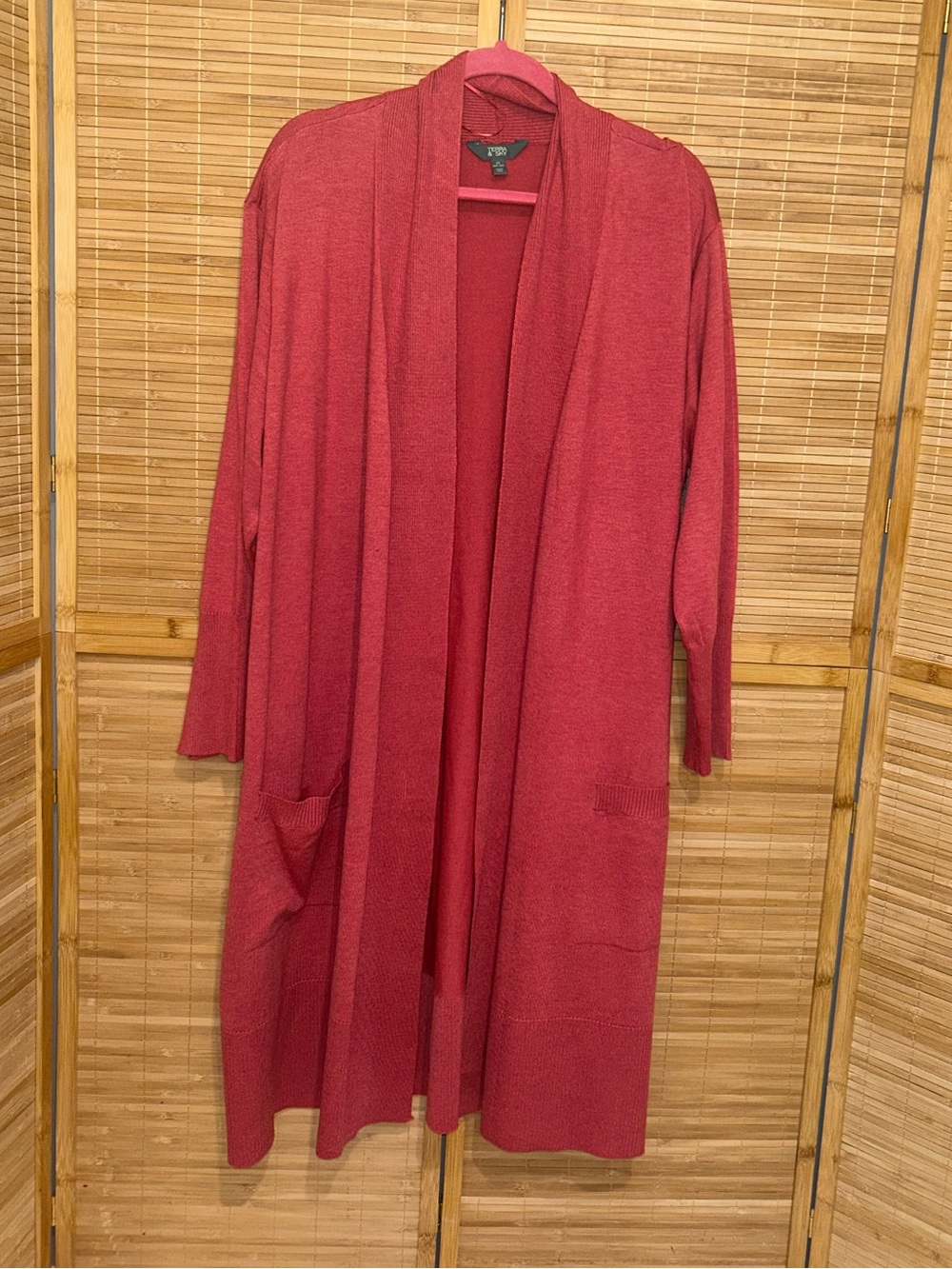 Terra & Sky green open front long cardigan sweater long sleeve woman’s 2X NWT